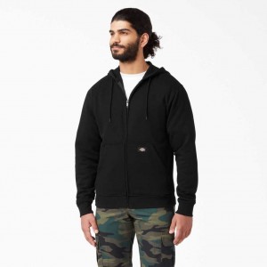 Black Dickies Midweight Fleece Zip Hoodie | US0001492