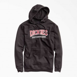 Black Dickies Skateboarding Fleece Hoodie | US0001981