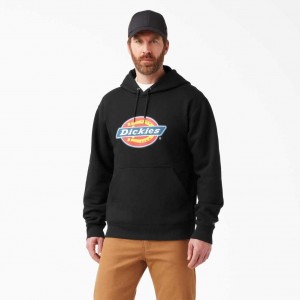 Black Dickies Water Repellent Tri-Color Logo Hoodie | US0002065