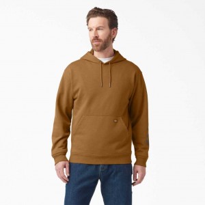 Brown Duck Dickies Water Repellent Logo Sleeve Hoodie | US0002054