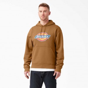 Brown Duck Dickies Water Repellent Tri-Color Logo Hoodie | US0002062