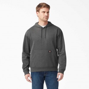 Dark Heather Gray Dickies Midweight Fleece Hoodie | US0001491