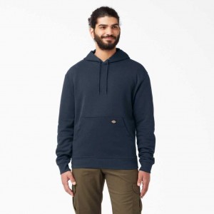 Dark Navy Dickies Midweight Fleece Hoodie | US0001489