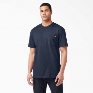 Dark Navy Dickies Short Sleeve Heavyweight T-Shirt | US0001030