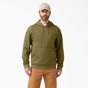 Green Moss Dickies Water Repellent Logo Sleeve Hoodie | US0001503