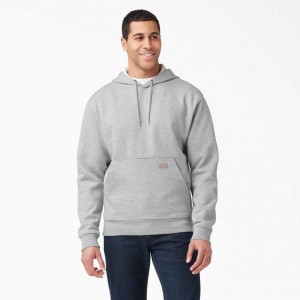 Heather Gray Dickies Midweight Fleece Hoodie | US0001490