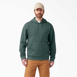 Lincoln Green Dickies Water Repellent Logo Sleeve Hoodie | US0001507