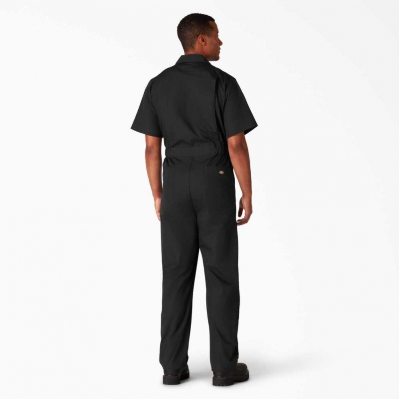 Black Dickies Short Sleeve Coveralls | US0001822