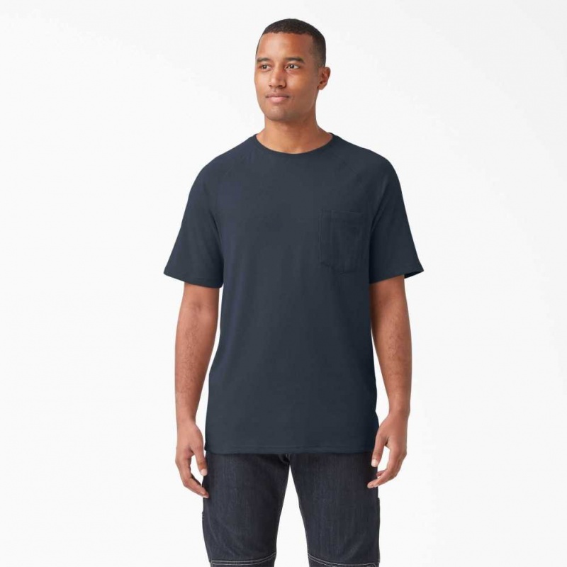 Dark Navy Dickies Cooling Short Sleeve T-Shirt | US0000898