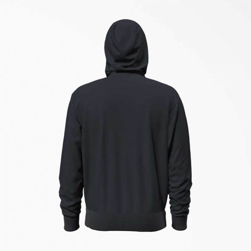 Dark Navy Dickies Thermal Lined Full-Zip Fleece Hoodie with DWR | US0002034