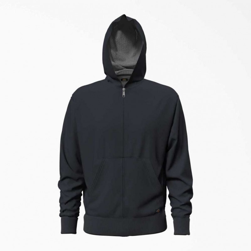 Dark Navy Dickies Thermal Lined Full-Zip Fleece Hoodie with DWR | US0002034