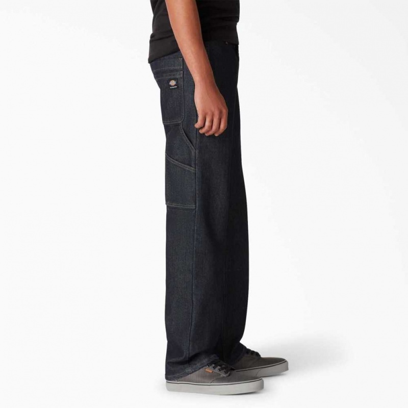 Rinsed Indigo Blue Dickies Skateboarding Utility Jeans | US0001380